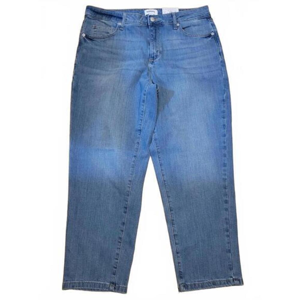 Sonoma Goods For Life NEW Mid Rise Slim Ankle Jeans Light Wash Blue Size 14